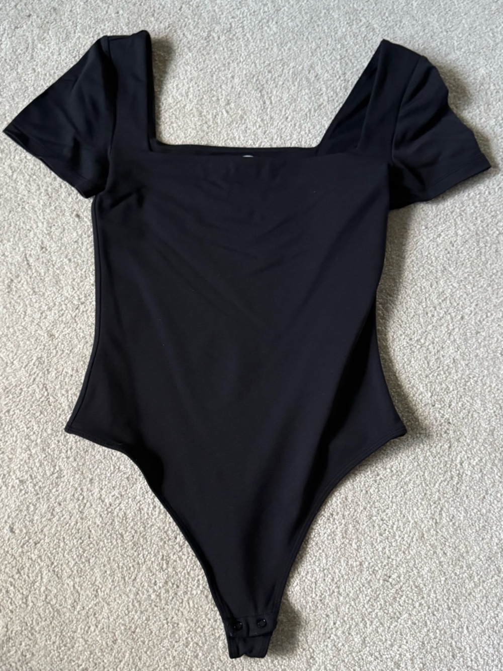 Babaton Black Square Neck Kids One-Piece Bodysuit